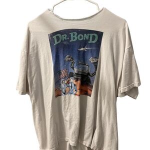 Hanes Men's White and Cream T-shirt